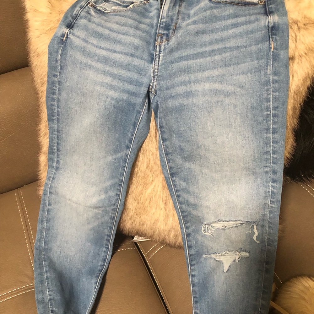 Talula Light Blue Distressed Skinny Jeans